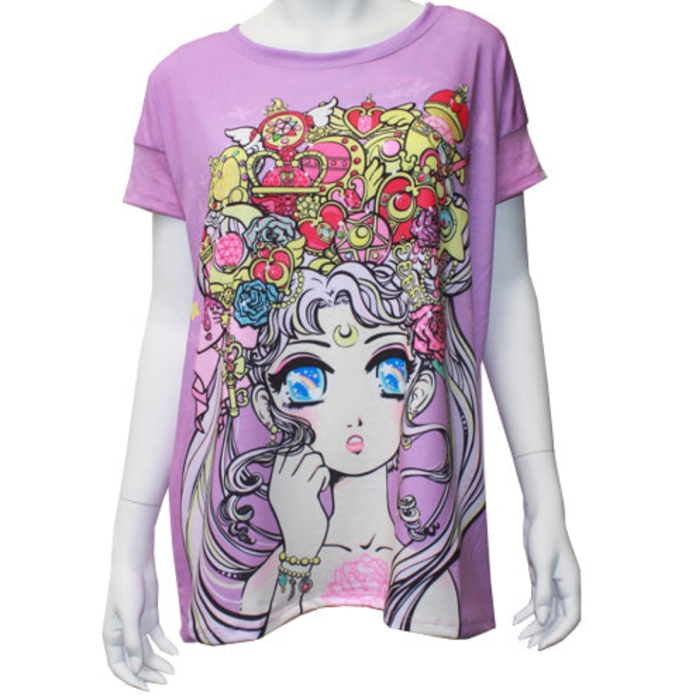JapanLA Miss Kika Sailor Moon Oversized Shirt S